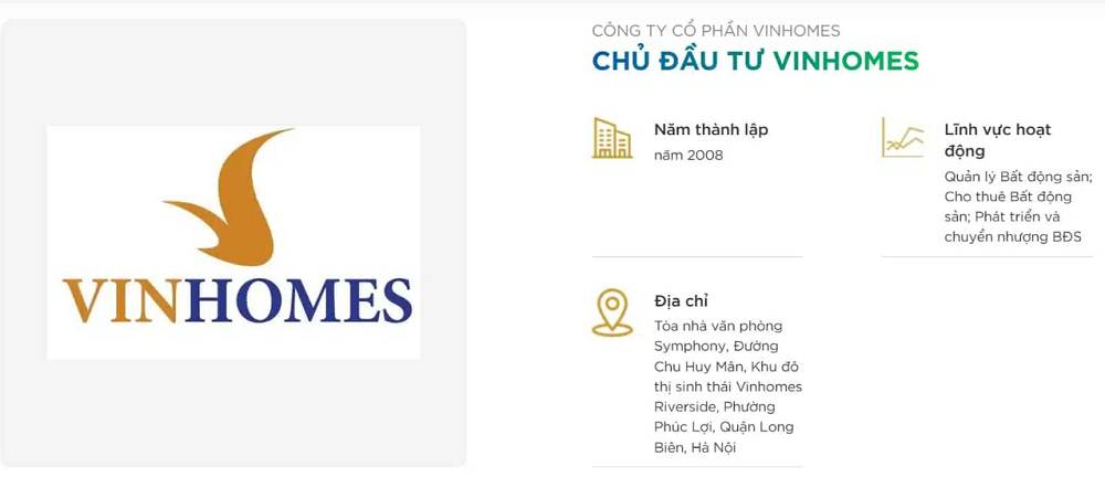 Chân dung chủ đầu tư Vinhomes Green Paradise