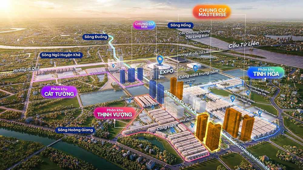 Vinhomes Global Gate đang trong quá trình hoàn thiện