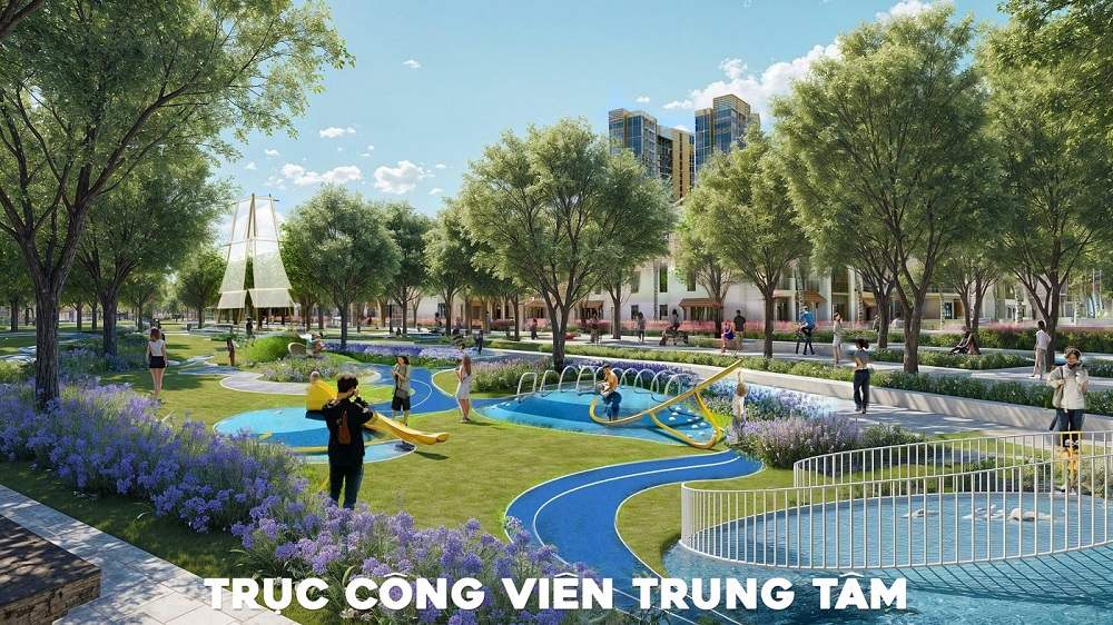 Công viên trung tâm kiến tạo mảng xanh mát lành