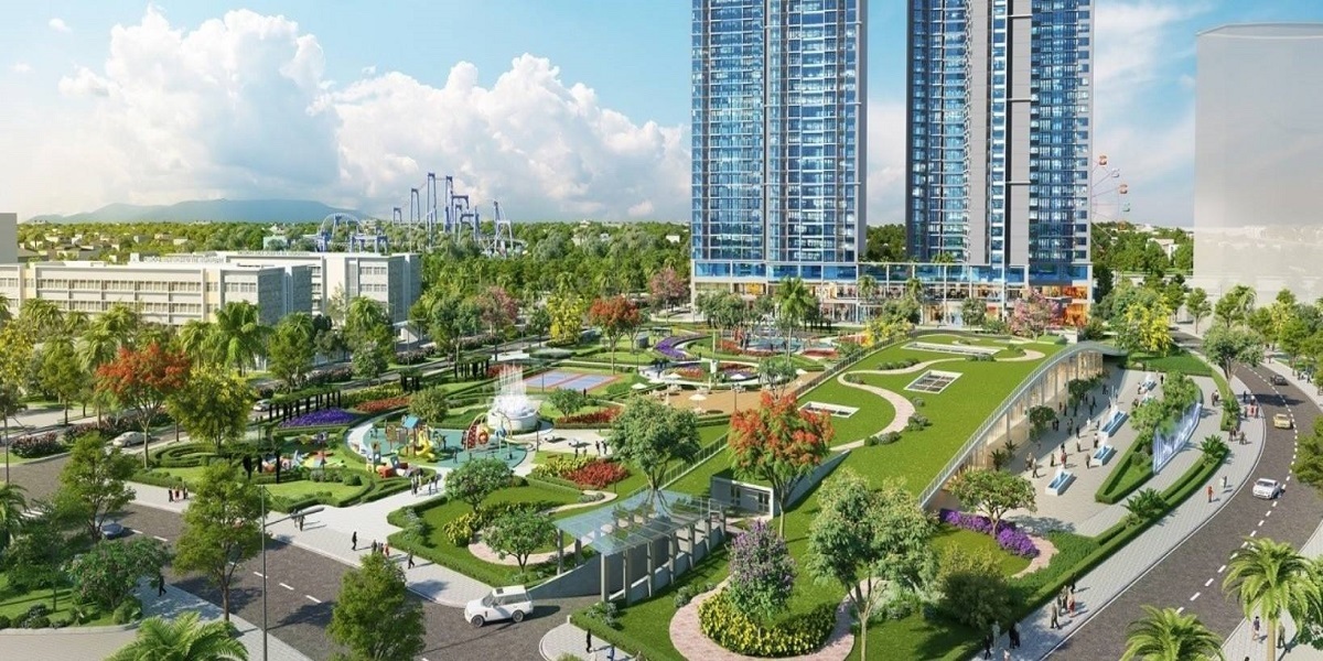 View tổng thể công viên nội khu dự án Eco Green view-tong-the-cong-vien-du-an-eco-green