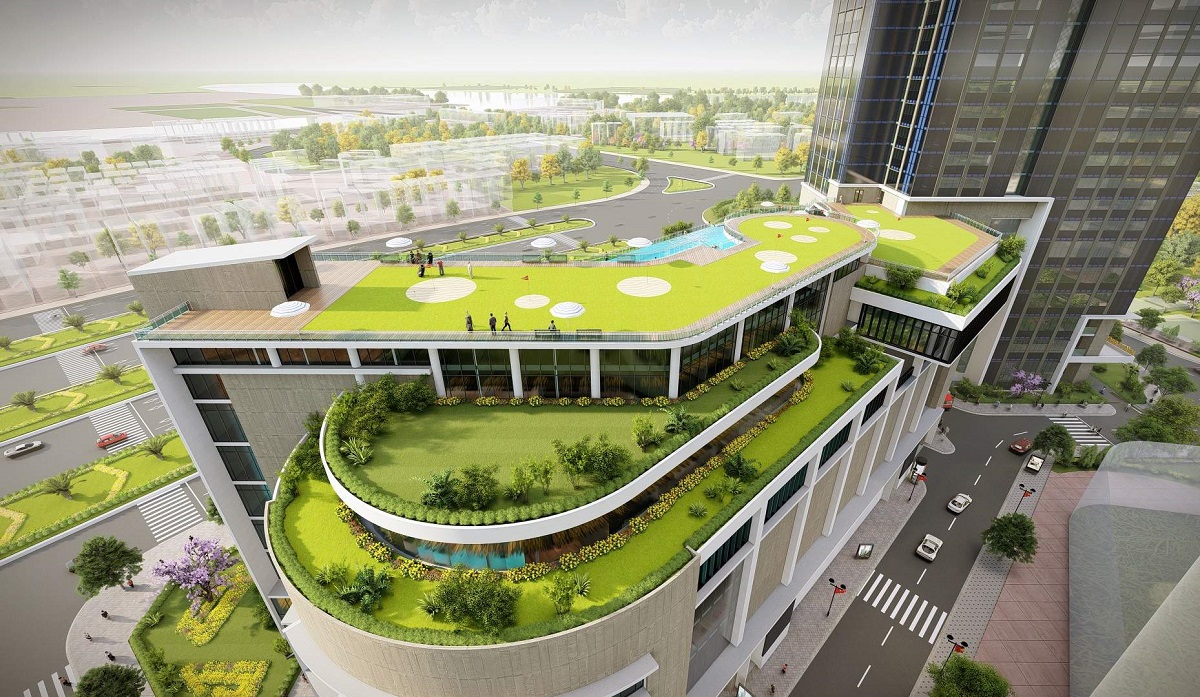 Tòa nhà thương mại đẳng cấp tại dự án Eco Green san-gold-eco-green